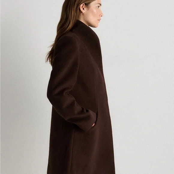 Quince Dark Brown Women's Trench Coat - Picture 5 of 9